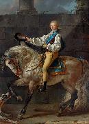 Jacques-Louis David Equestrian portrait of Stanislaw Kostka Potocki France oil painting artist